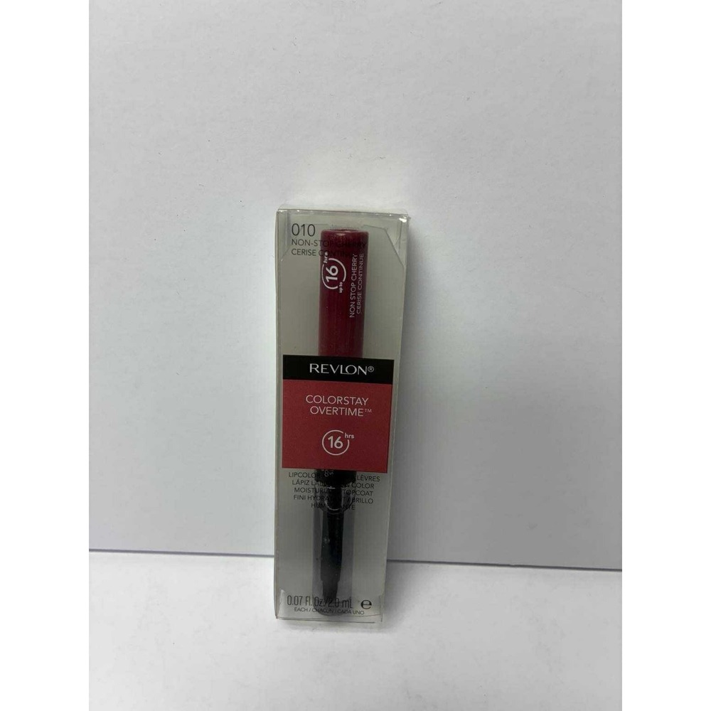 Revlon ColorStay Overtime Liquid Lipstick 010 Non Stop Cherry Long Lasting Lip C